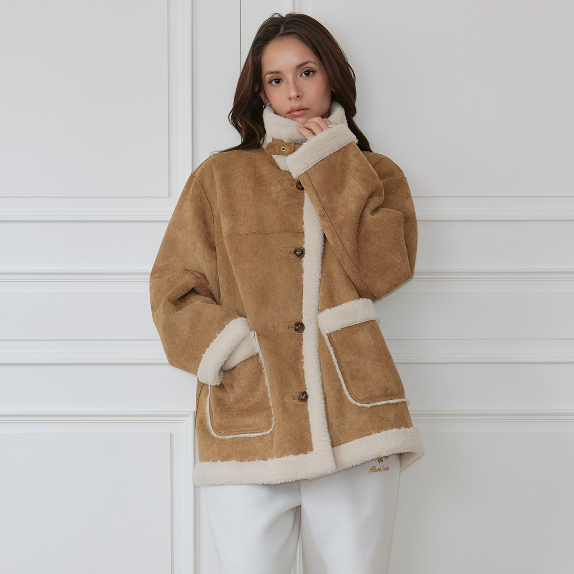 로제프란츠 퍼 시어링 무스탕 [카멜](Rosefrantz Fur Shearling Mustang [Camel]) - 2