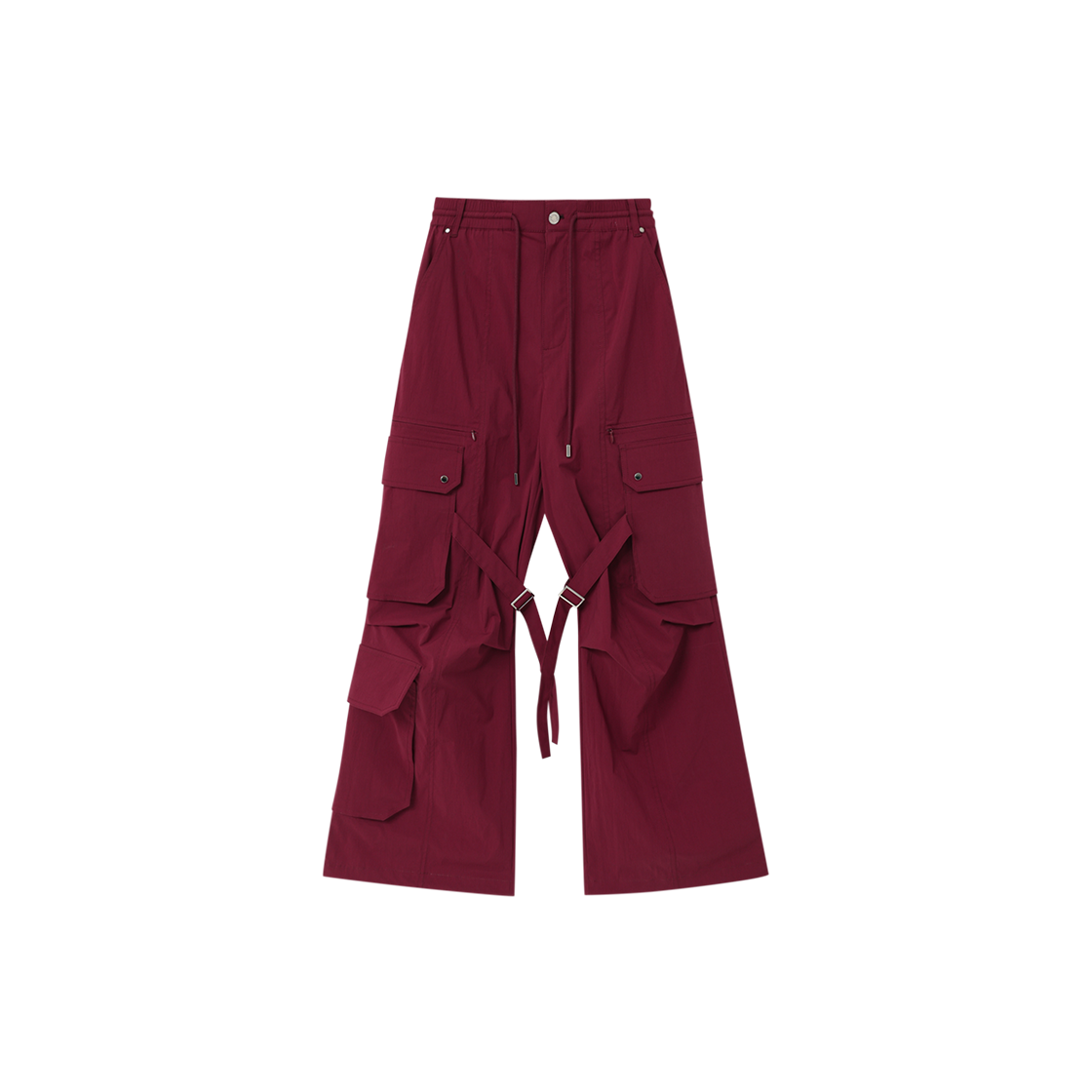 Z26R-WPT17-WN Znuz Carzo Double-Pocket Parachute Pants - Wine