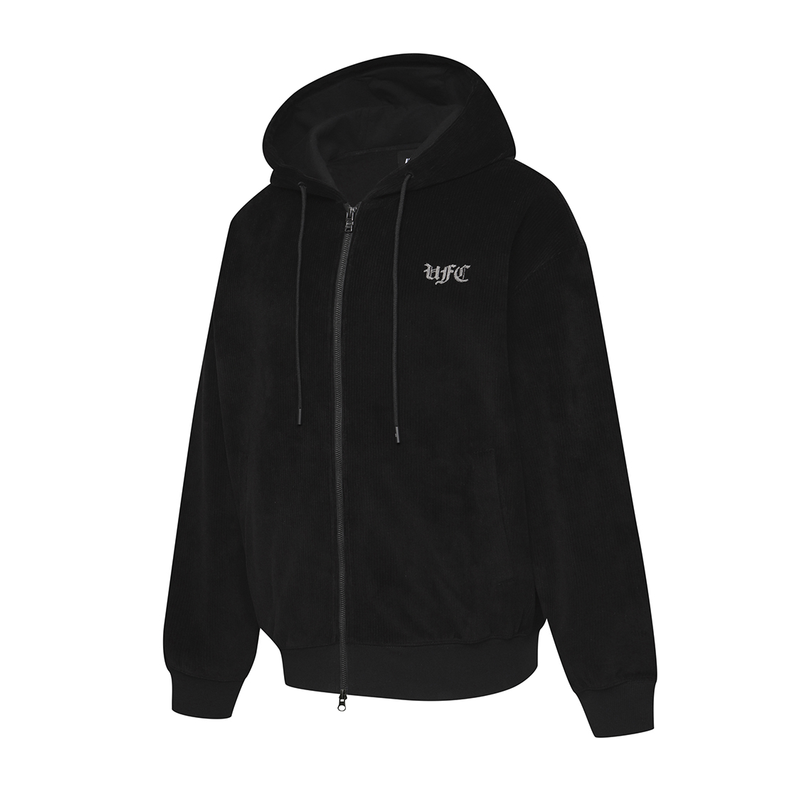 유에프씨 스포츠 고딕 옥타곤 오버핏 후드 집업 블랙(UFC SPORT Gothic Octagon Oversized Fit Hoodie Zip-Up Black) - 2