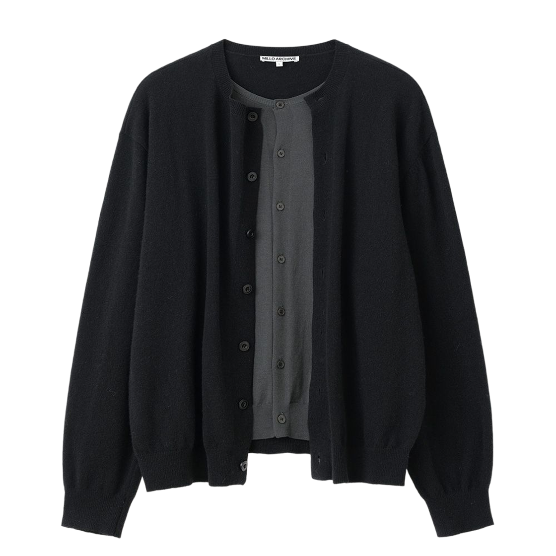 ML980BLK milloarchive Del Layerd Cardigan Black