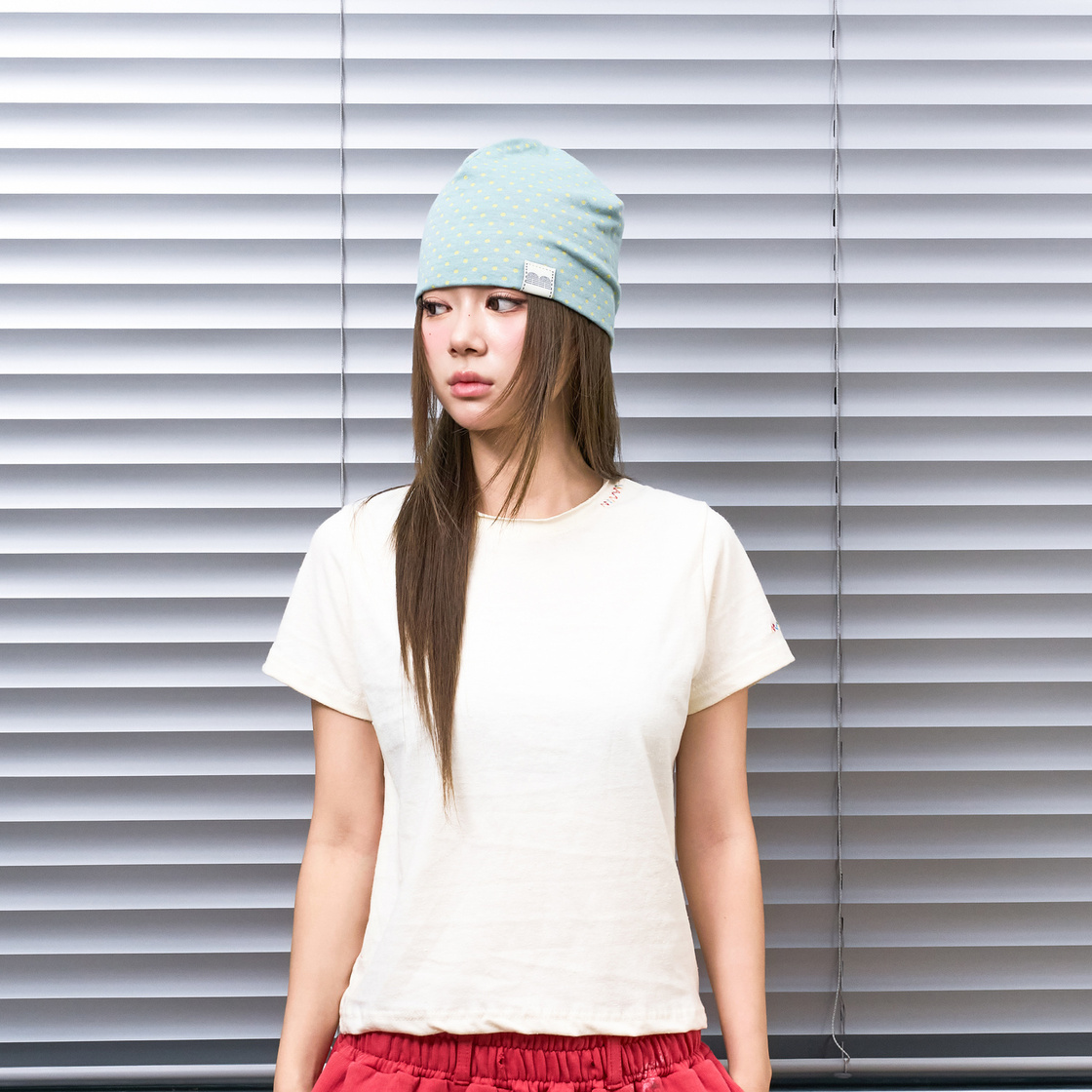 낫뉴 nn 라벨 허니 도트 비니 민트(Not New nn Label Honey Dot Beanie Mint) - 3