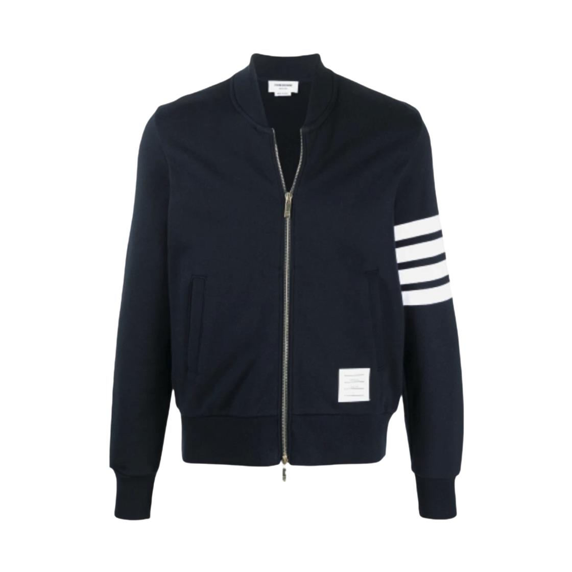 MJT280A 00535 415 25F [15% 쿠폰] Thom Browne Loopback Terry Engineered 4-Bar Bomber Jacket Navy