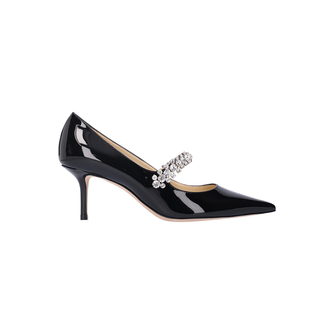 ITVBJC2ULCPW Jimmy Choo Bing Pump 65 Swarovski Patent Leather Pumps Black