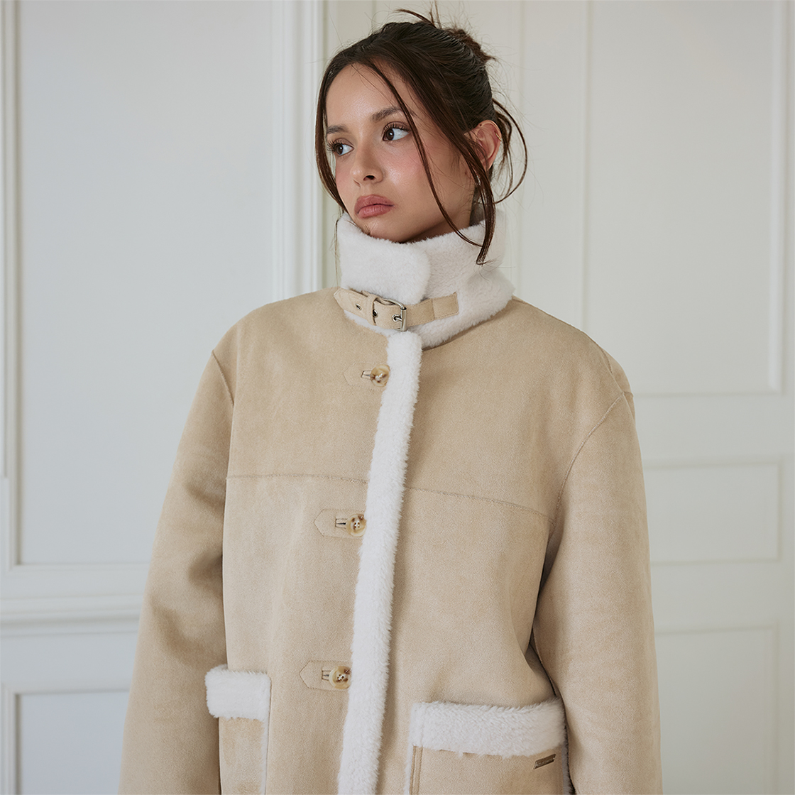 로제프란츠 퍼 시어링 무스탕 [베이지](Rosefrantz Fur Shearling Mustang [Beige]) - 4