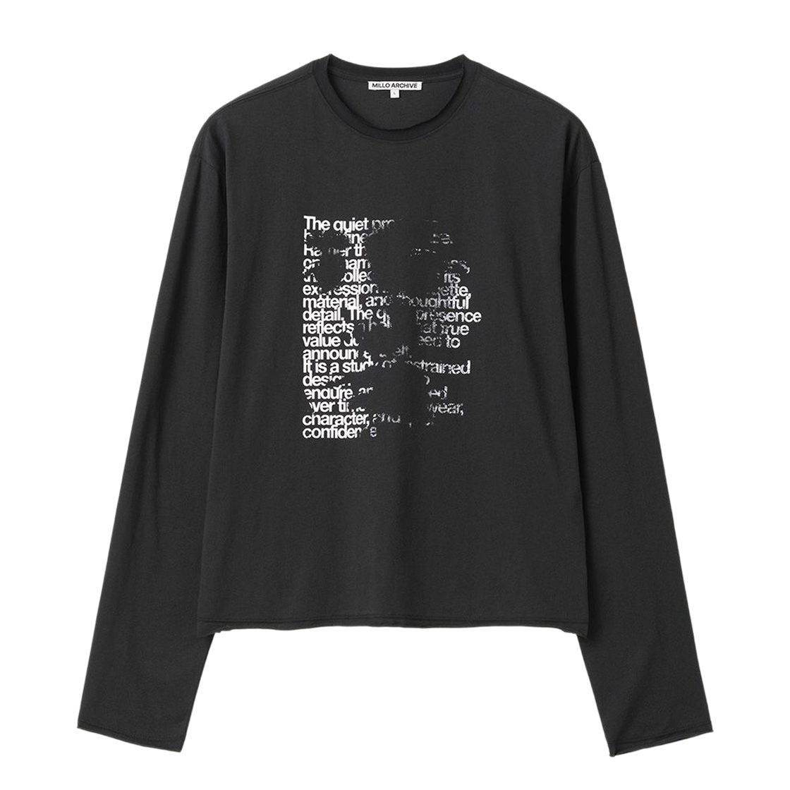 밀로 아카이브 오버레이 롱 슬리브 블랙(milloarchive Overlay Long Sleeve Black)