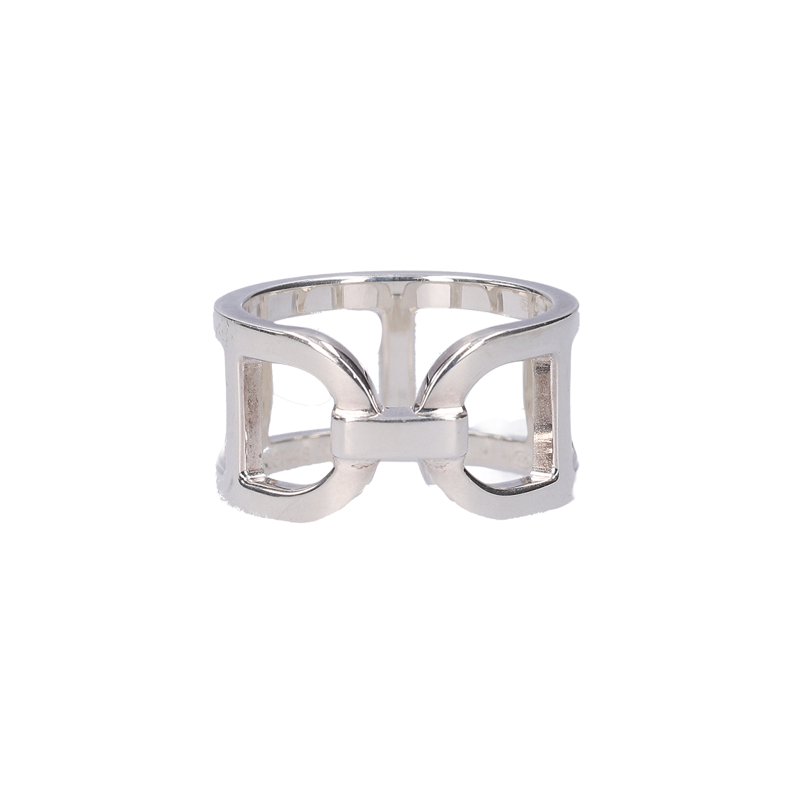 ITW3BS77U3DV Hermes Medium Ever Chandelier Ring Sterling Silver