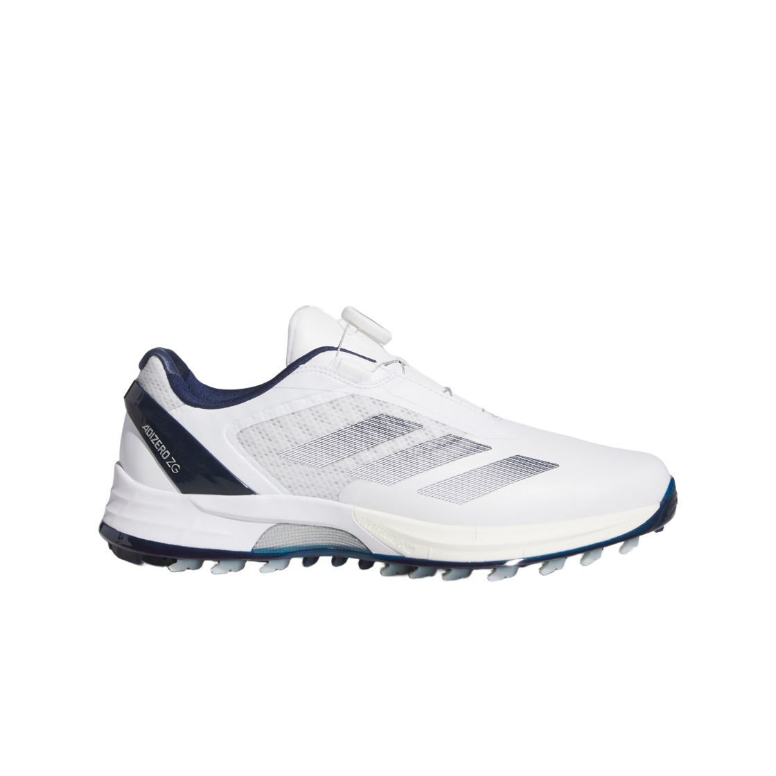 JS1767 Adidas Adizero ZG Lo Boa Spikeless Golf Cloud White Night Indigo