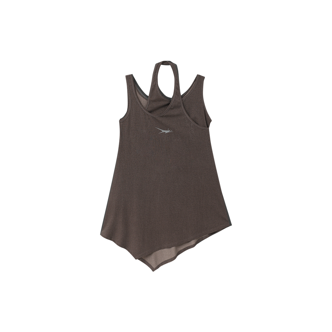 Z26R-WOP30-LB Znuz Layerez Cross Unbalance Half Sleeveless - L/Brown