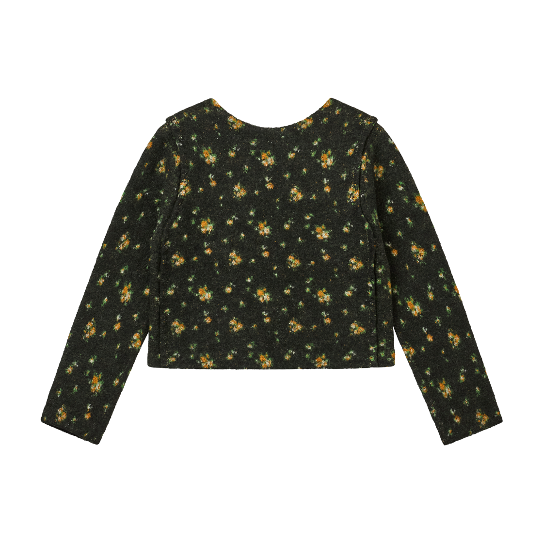 퍼버즈 우먼 플로럴 도트 니트 가디건 블랙 - 26FW(Perverze Women Floral Dot Knit Cardigan Black - 26FW) - 2