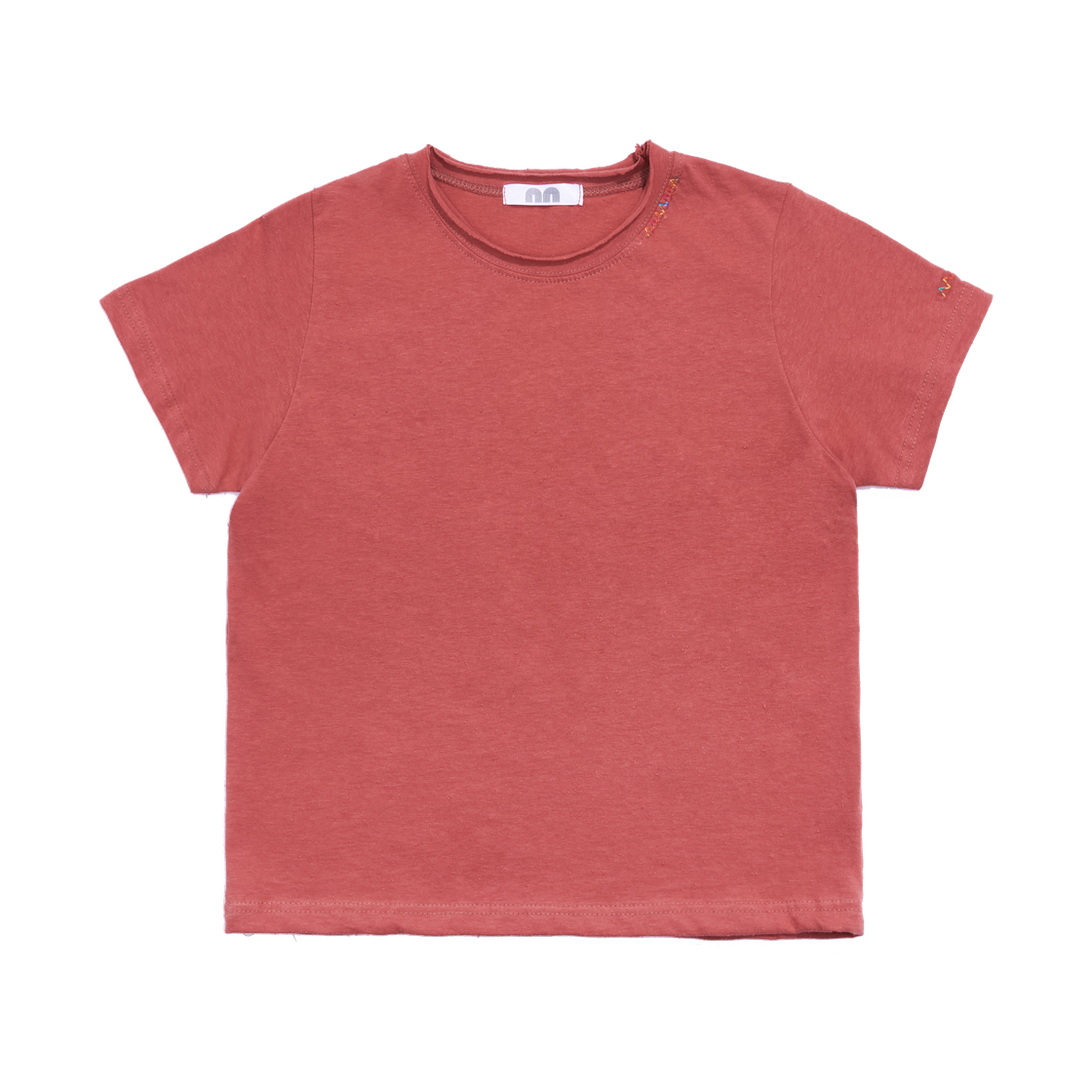 nn26ts06rd Not New Rainbow Stitch T-Shirt Red