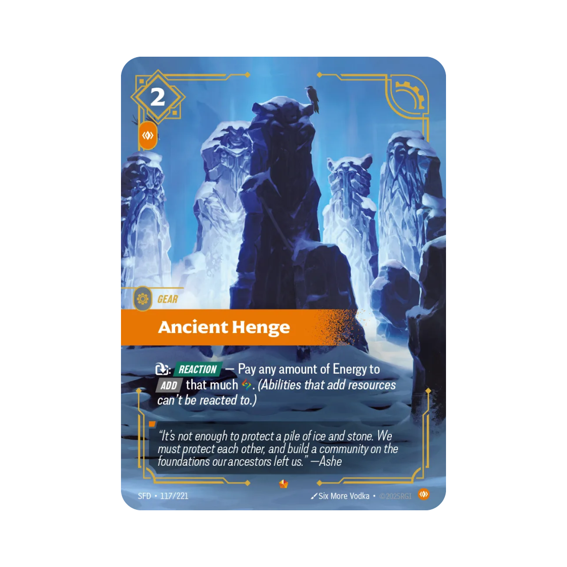 SFD-117-221-F Riftbound Ancient Henge E Foil Spiritforged (English Ver.)