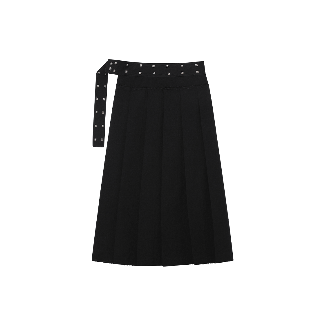 제뉴즈 스위프츠 레이어드 랩 롱 스커트 - 블랙(Znuz Swiftz Layered Wrap Long Skirt - Black) - 2