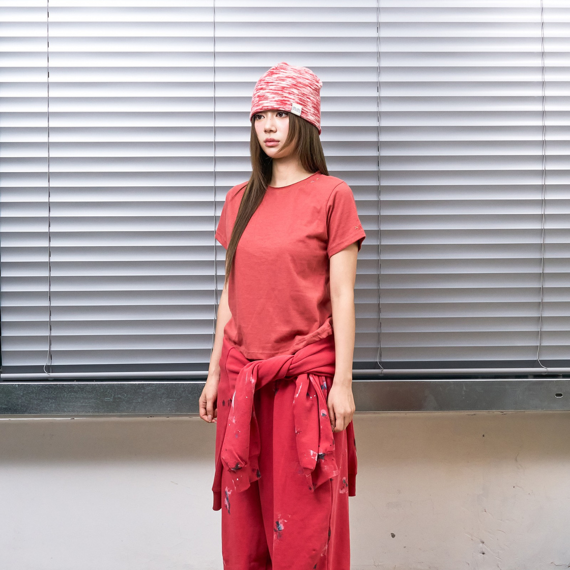 낫뉴 레인보우 스티치 티셔츠 레드(Not New Rainbow Stitch T-Shirt Red) - 3