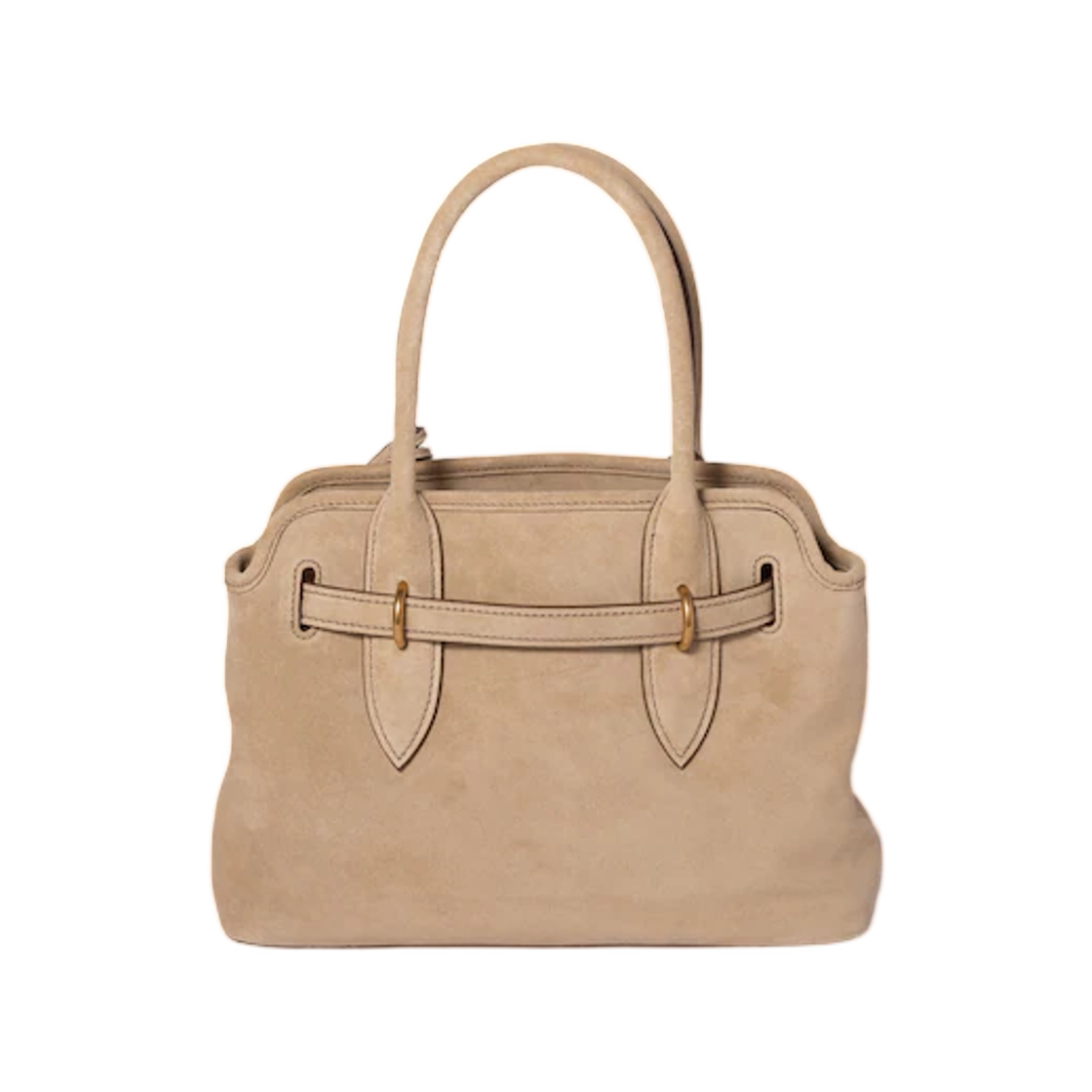 미우 미우 아벙츄어 스웨이드 핸드백 에크루(Miu Miu Aventure Suede Handbag Ecru) - 3