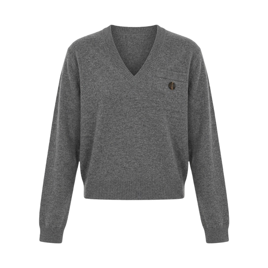 M12202902 C079 25S [15% 쿠폰] (W) Brunello Cucinelli Cahsmere V-Neck Knit Grey