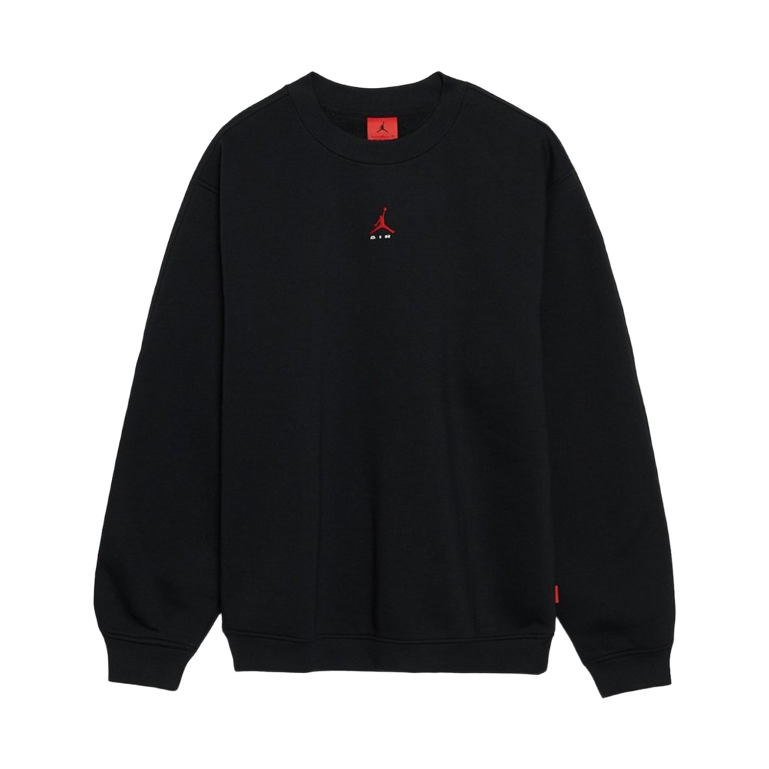 IU0255-010 Jordan Brooklyn Crewneck Sweatshirt Black University Red - US/EU