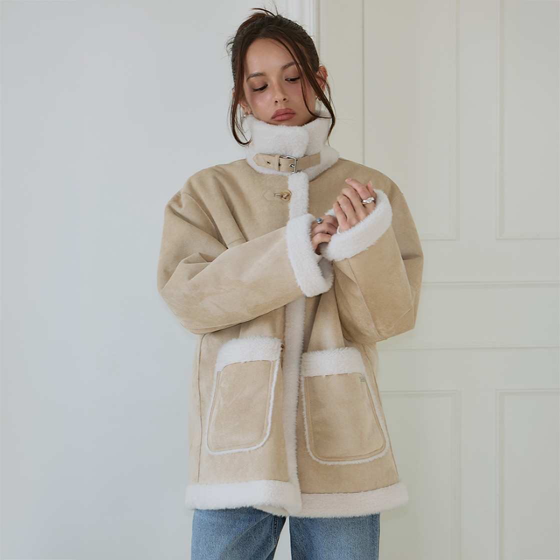 로제프란츠 퍼 시어링 무스탕 [베이지](Rosefrantz Fur Shearling Mustang [Beige]) - 2