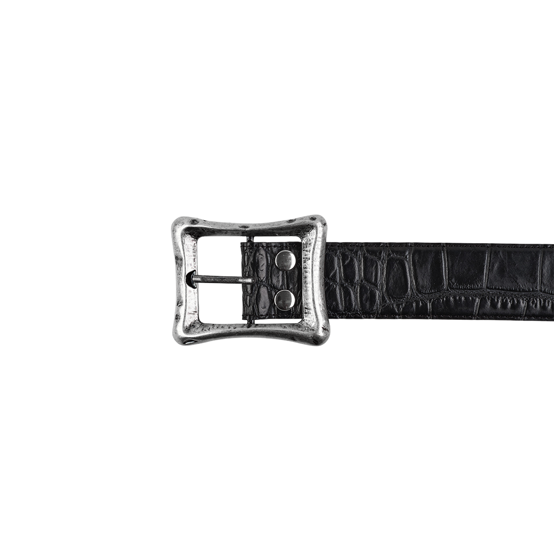 에모스탠스클럽 코어 벨트 크록 엠보스드 블랙(emostanceclub Core Belt Croc Embossed Black) - 2