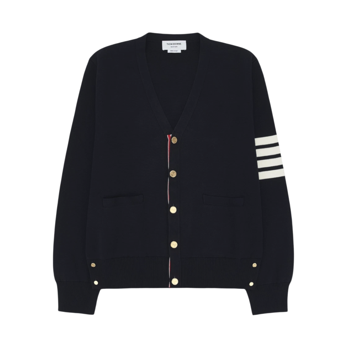 MKC171A 00219 415 25S [15% 쿠폰] Thom Browne Milano Stitch 4-Bar Cardigan Navy
