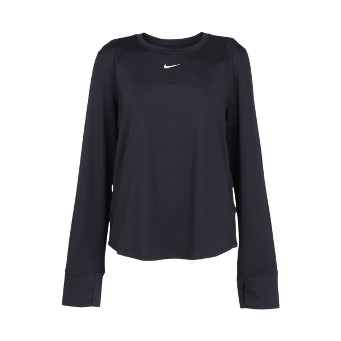 FN2802-013 (W) Nike One Classic Dri-Fit Long Sleeve Top Black White - Asia