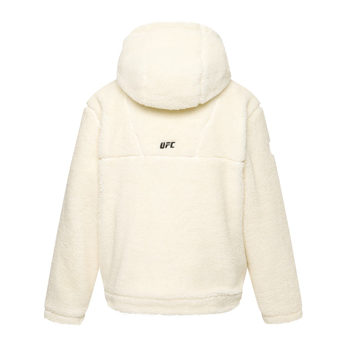 유에프씨 스포츠 MMA 스폰서십 릴렉스핏 플리스 자켓 멜란지 화이트(UFC SPORT Mma Sponsorship Relaxed Fit Fleece Jacket Melange White) - 3