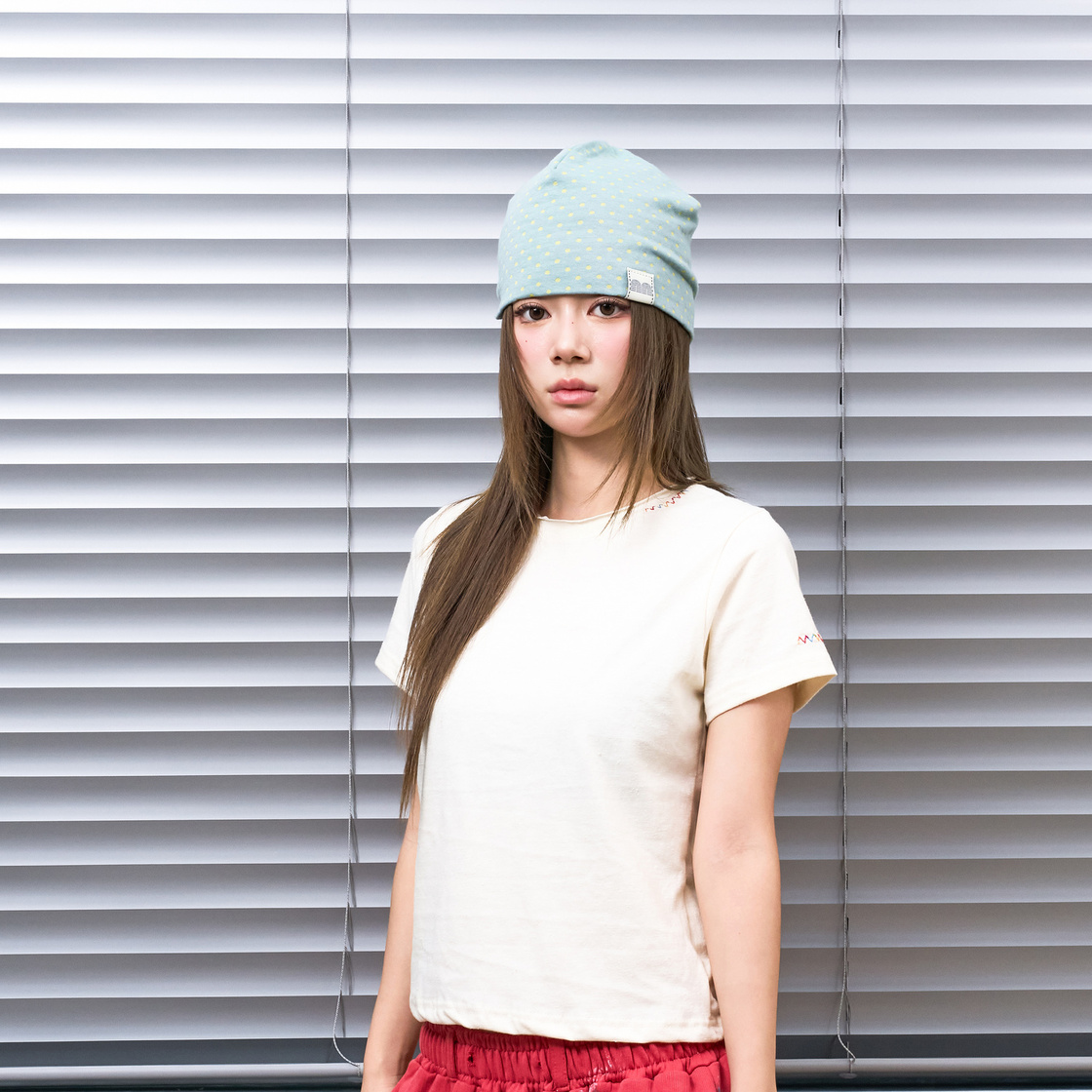 낫뉴 nn 라벨 허니 도트 비니 민트(Not New nn Label Honey Dot Beanie Mint) - 4