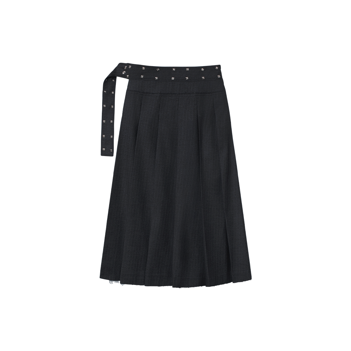 제뉴즈 스위프츠 레이어드 랩 롱 스커트 - 차콜(Znuz Swiftz Layered Wrap Long Skirt - Charcoal) - 2