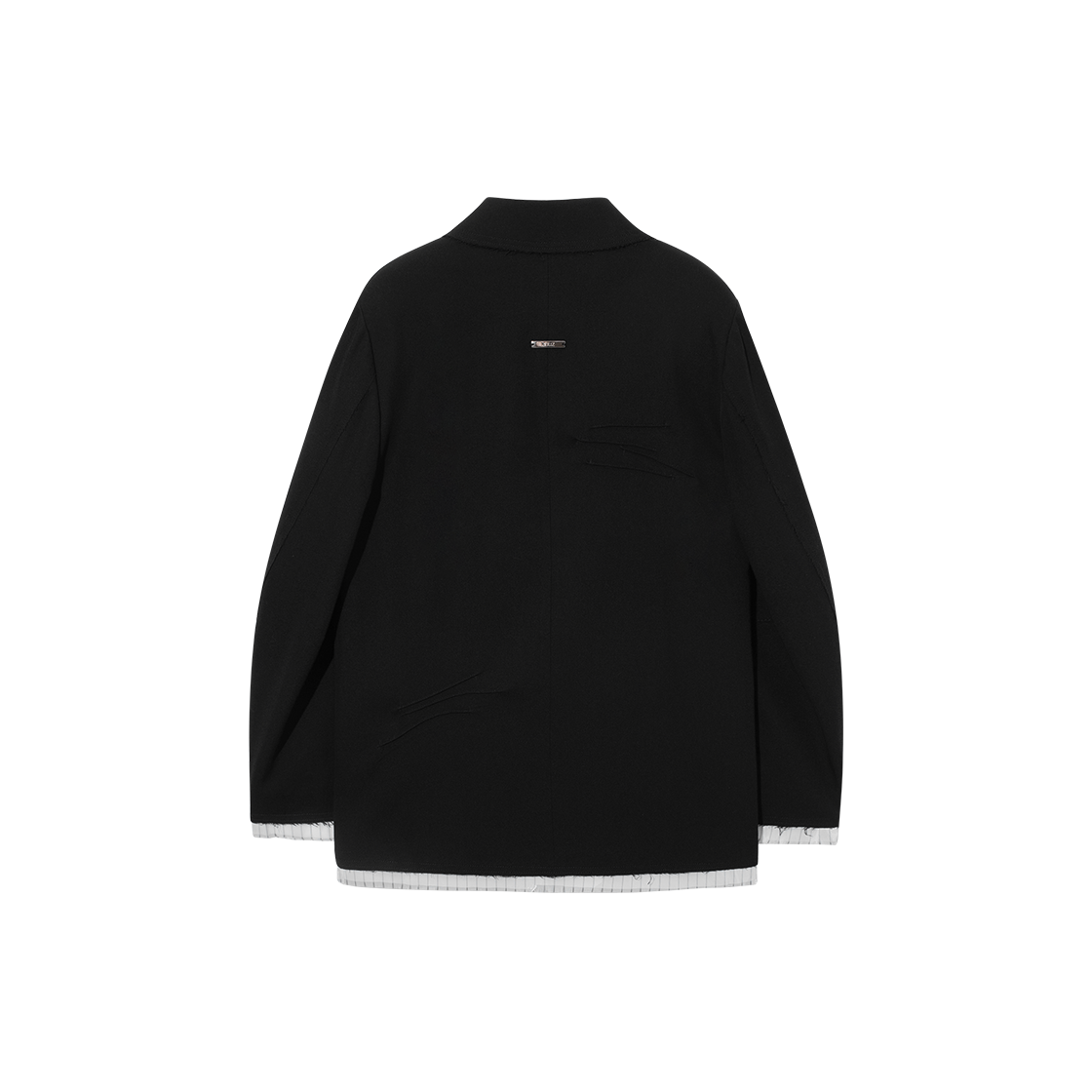 제뉴즈 스위프츠 스터드 로우컷 테일러드 자켓 - 블랙(Znuz Swiftz Stud Low-Cut Tailored Jacket - Black) - 2