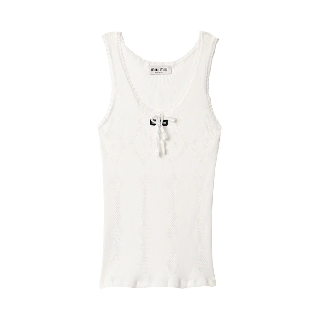 MMV554-6934-F0009 (W) Miu Miu Cotton Top White