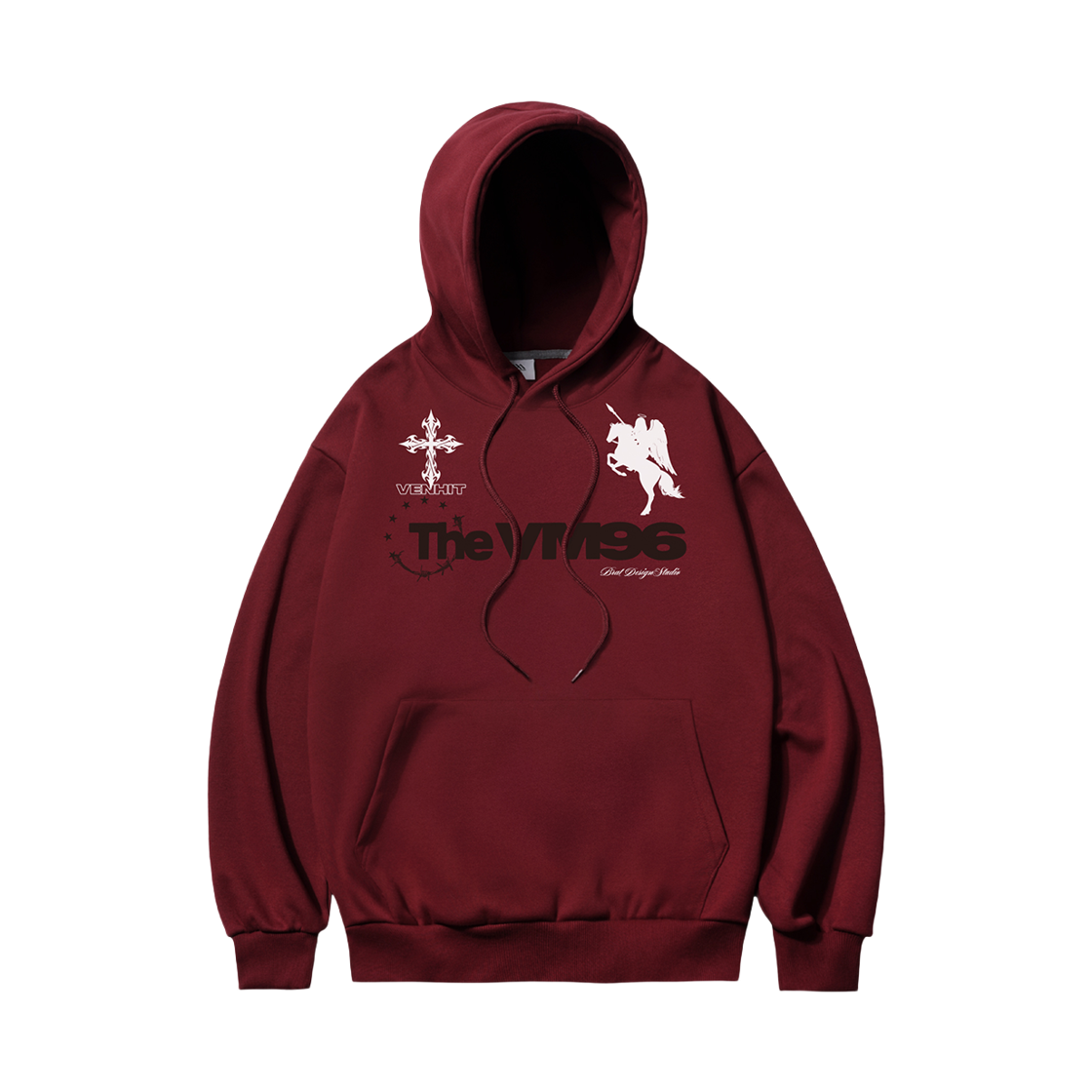 26FV007 VENHIT TheVM96 Hoodie Burgundy