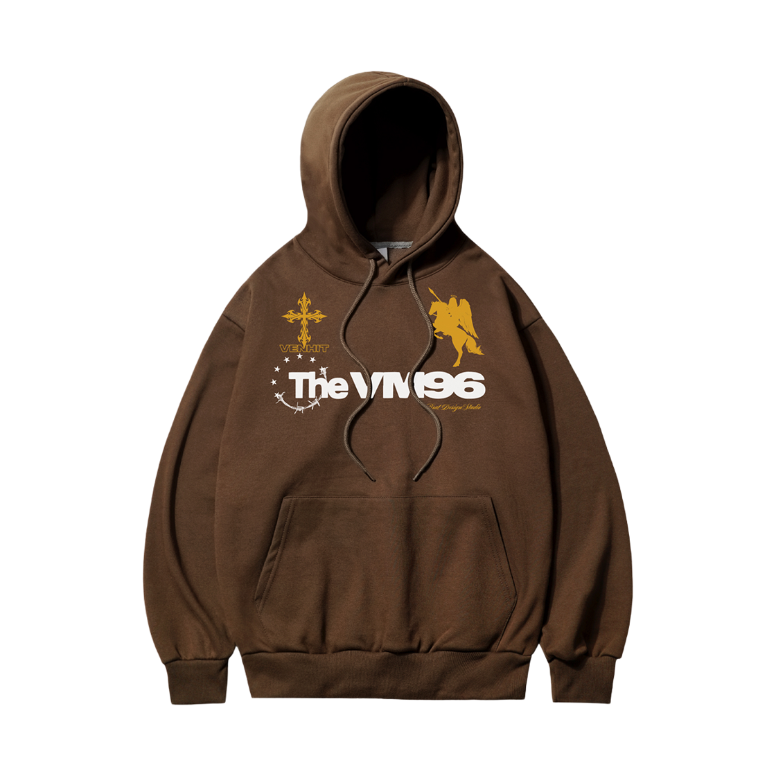 26FV007 VENHIT TheVM96 Hoodie Brown