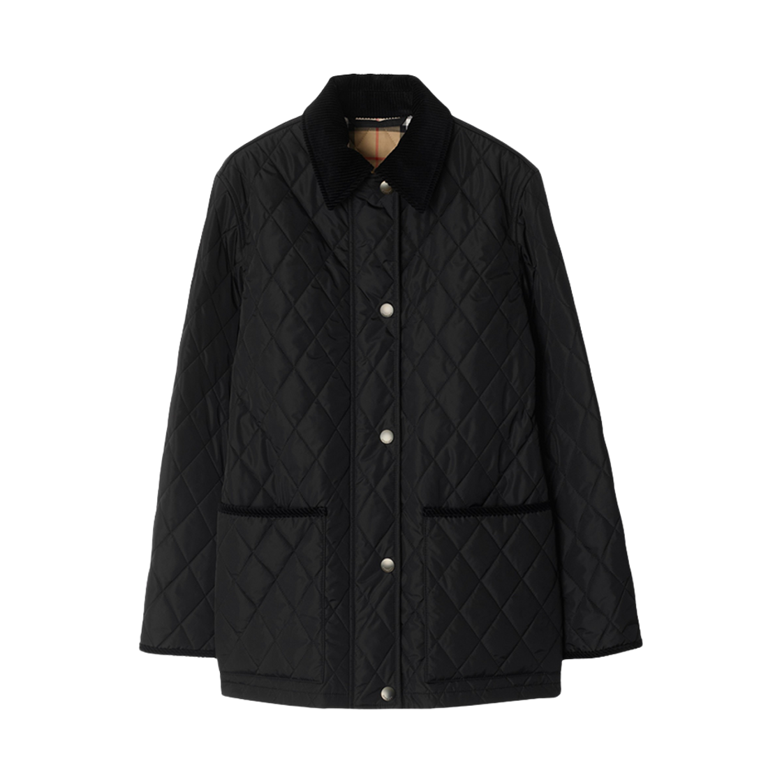 8107463 BLACK SAND 25F [15% 쿠폰] (W) Burberry Quilted Nylon Barn Jacket Black Sand