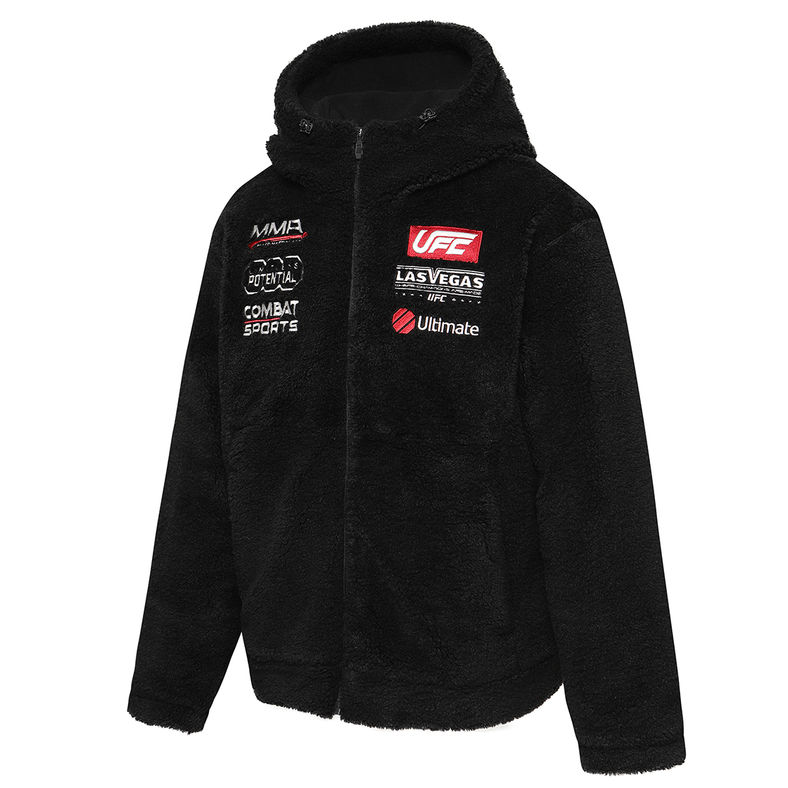 유에프씨 스포츠 MMA 스폰서십 릴렉스핏 플리스 자켓 블랙(UFC SPORT Mma Sponsorship Relaxed Fit Fleece Jacket Black) - 2