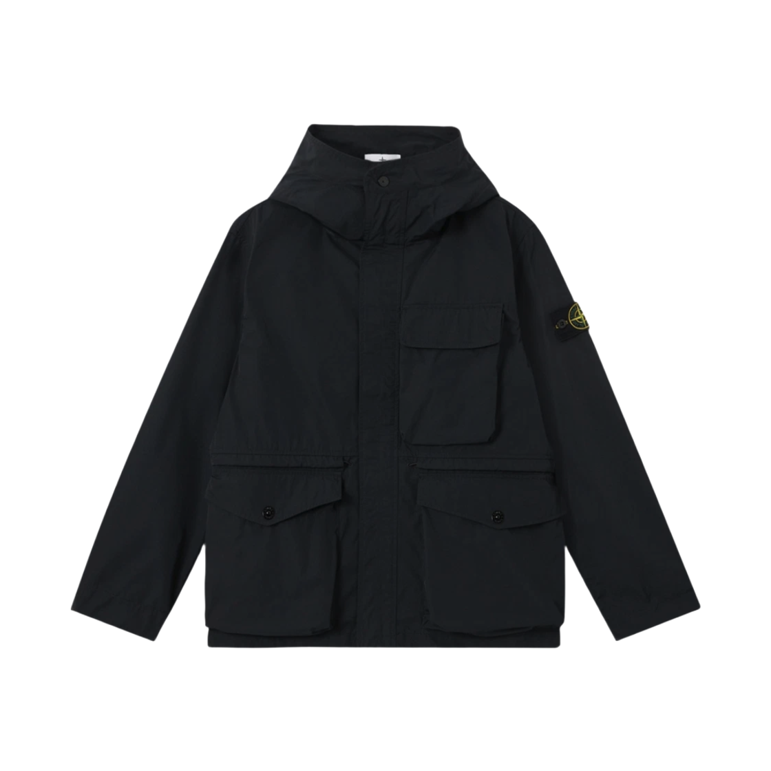 L1S154100032 S0026 V002 [15% 쿠폰] Stone Island 4100032 Micro Twill Short Hooded Parka with Anti-Drop Black - 26SS