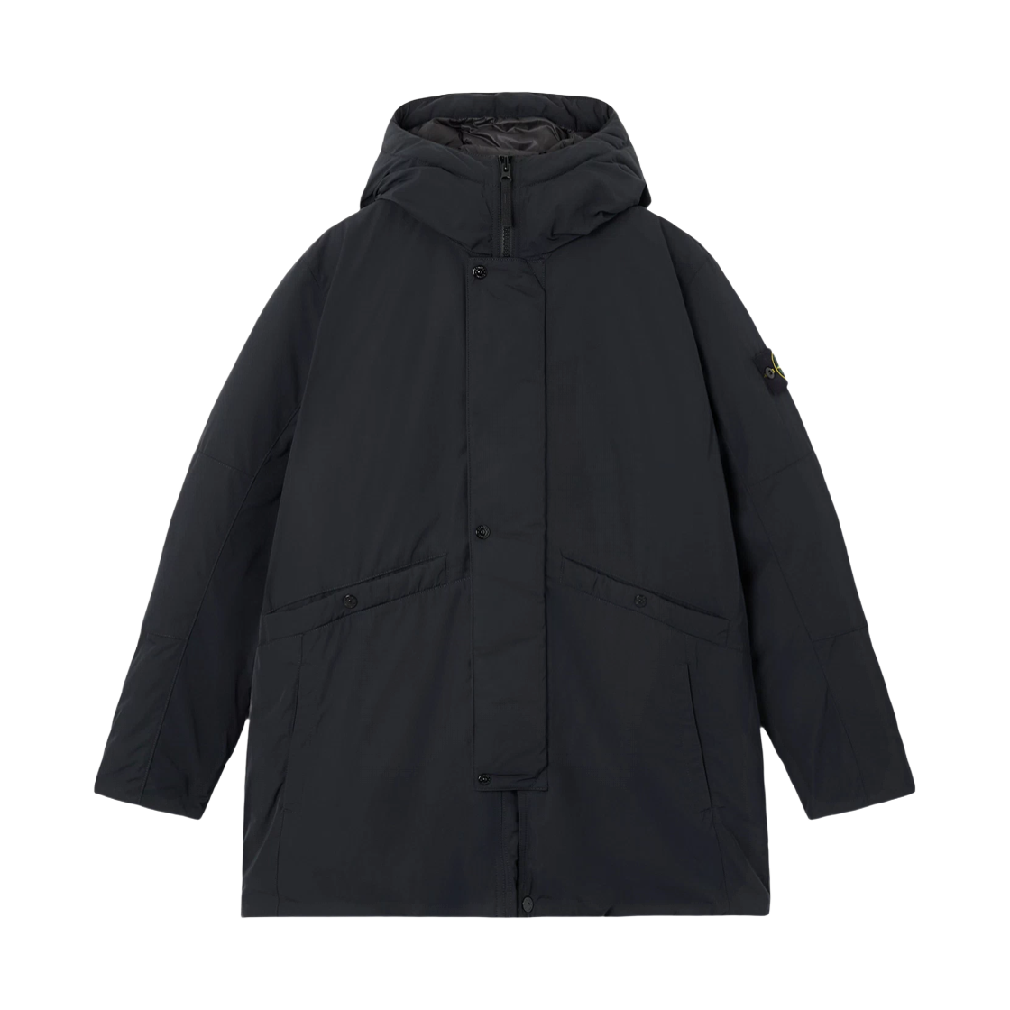 K2S157100008 S0026 V002 [15% 쿠폰] Stone Island 7100008 Micro Twill Hooded Down Parka with Anti Drop and Multi Pocket Design Black - 25FW