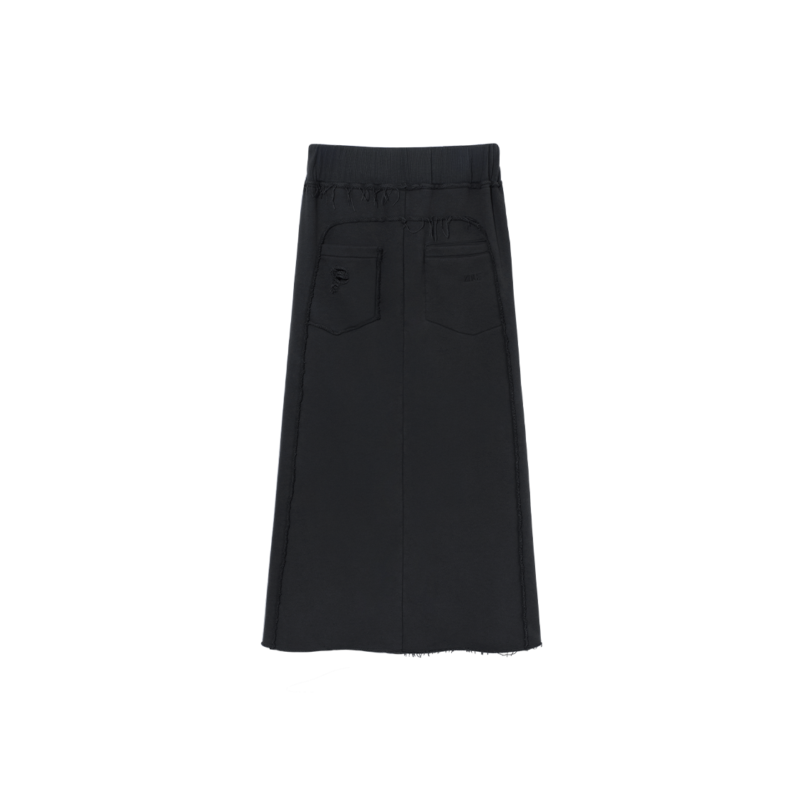 제뉴즈 스크래치 데미지 롱 스커트 - 차콜(Znuz Scratch Damage Long Skirt - Charcoal) - 2