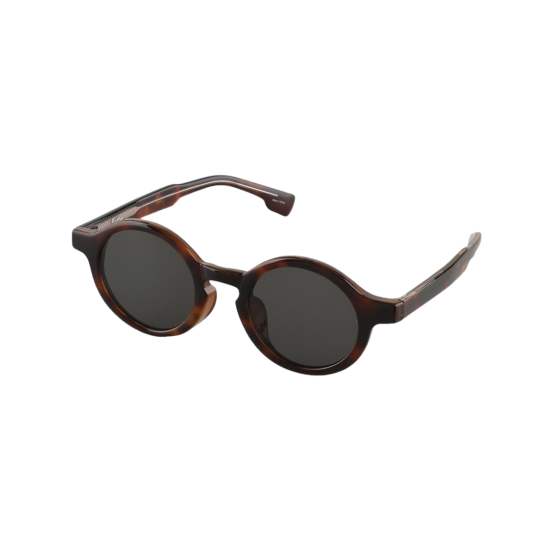 BOLD C2 2DITOR OLD Basic Unique Fashion Round Horn-Rimmed Classic UV Protection Sun Glass C2 Leopard Print