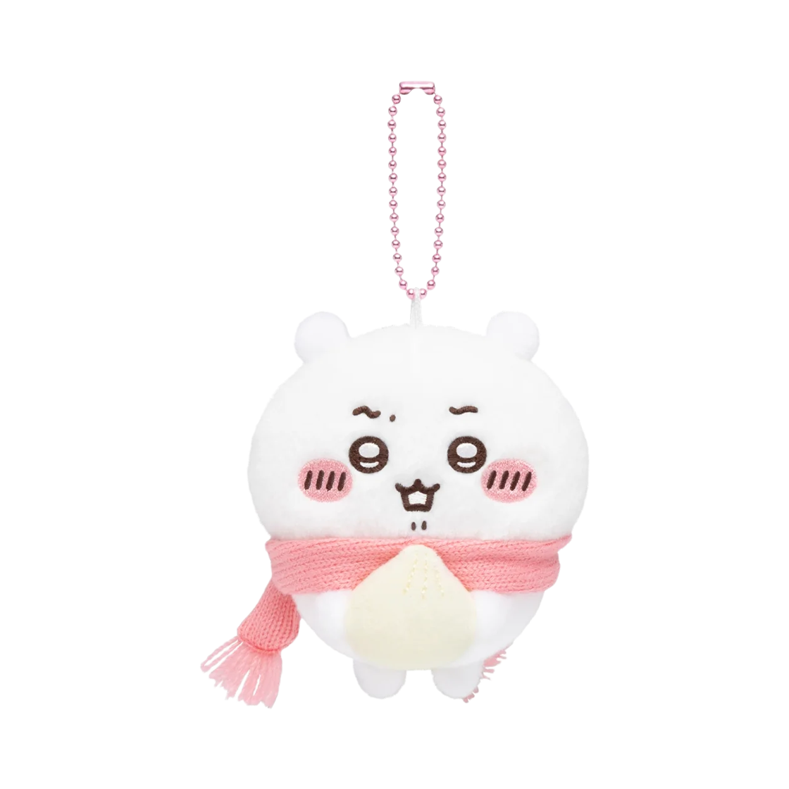 - Chiikawa Eating Meat Bun Mascot Keyring Chiikawa
