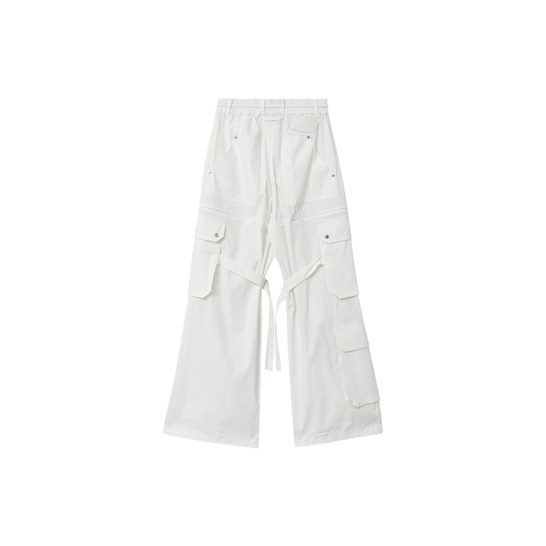 제뉴즈 카조 더블 포켓 파라슈트 팬츠 - 화이트(Znuz Carzo Double-Pocket Parachute Pants - White) - 2