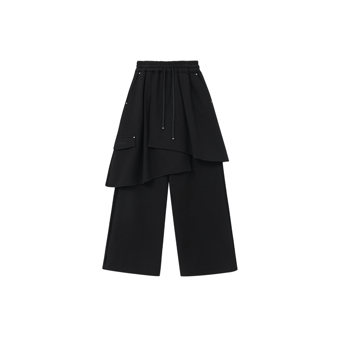 Z26S-WPT08-BK Znuz Layerez Wrap Sweatpants - Black