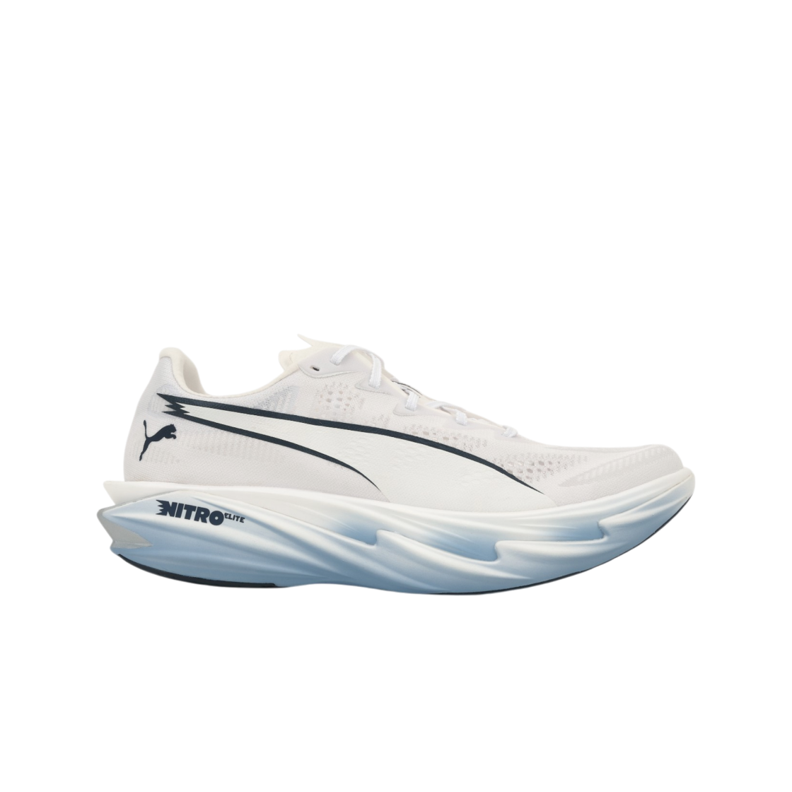 푸마 디비에이트 나이트로 엘리트 4화이트 샴브레이 블루(Puma Deviate Nitro Elite 4 White Chambray Blue)