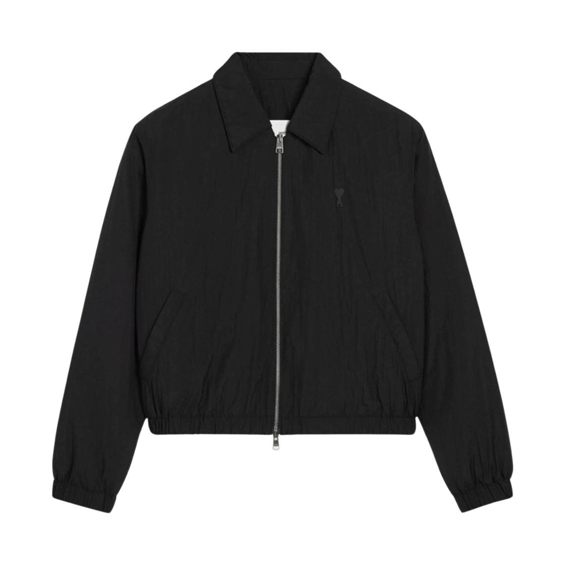 HJK041 PA0009 001 M 25S [15% 쿠폰] AMI de Coeur Technical Canvas Zipped Jacket Black