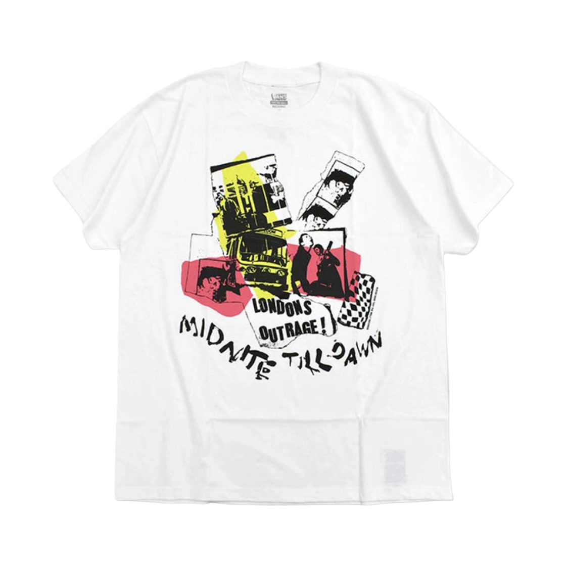 VN00134TWHT Vans x Sex Pistols Londons Outrage Short Sleeve T-Shirt White