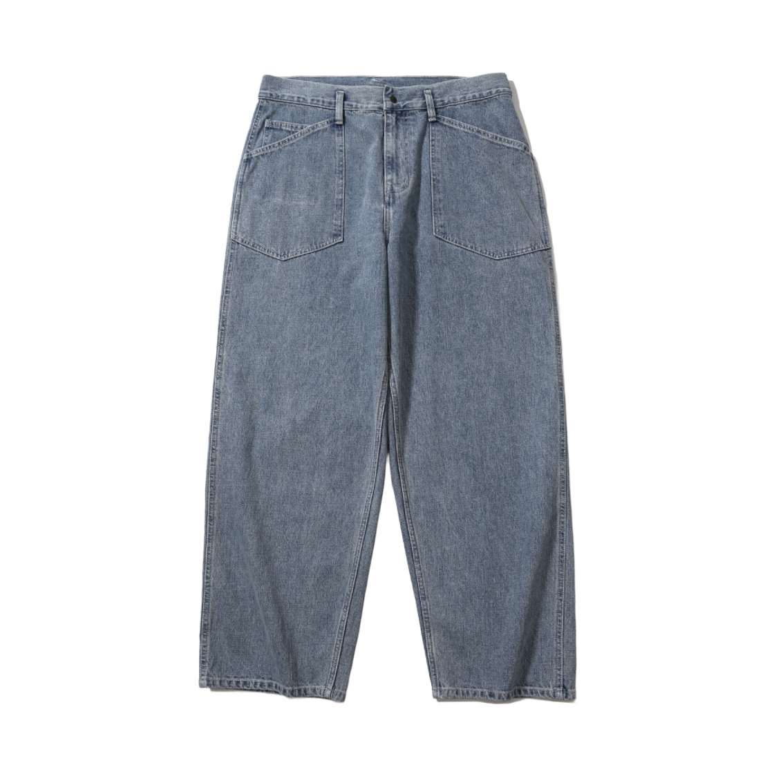 [AW26] 모이프 와이드 M35 데님 팬츠 / 블리치드 인디고([AW26] moif Wide M35 Denim Pants / Bleached Indigo)