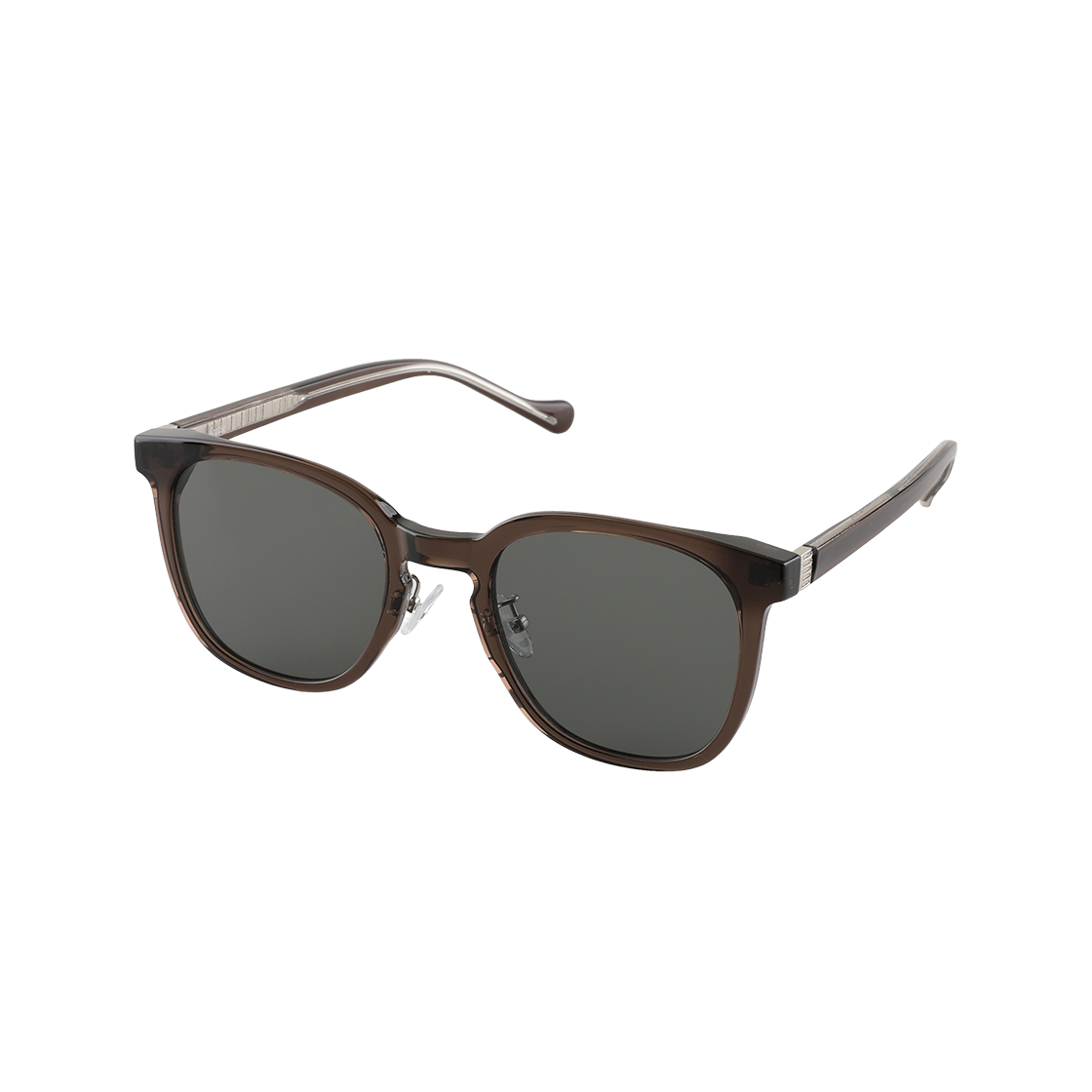 COCK C5 2DITOR CK Basic Travel Fashion Square Horn-Rimmed Big Size UV Protection Sun Glass C5 Khaki Brown