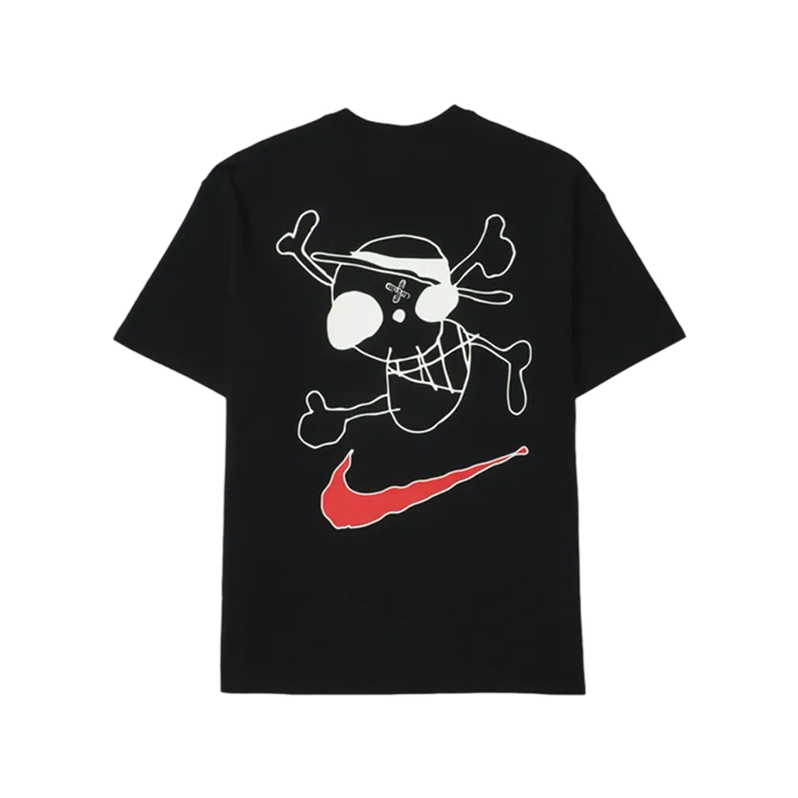 나이키 x 원피스 솔로 스우시 티셔츠 QS 프로미스 오브 배틀 블랙(Nike x One Piece Solo Swoosh T-Shirt QS Promise of Battle Black)
