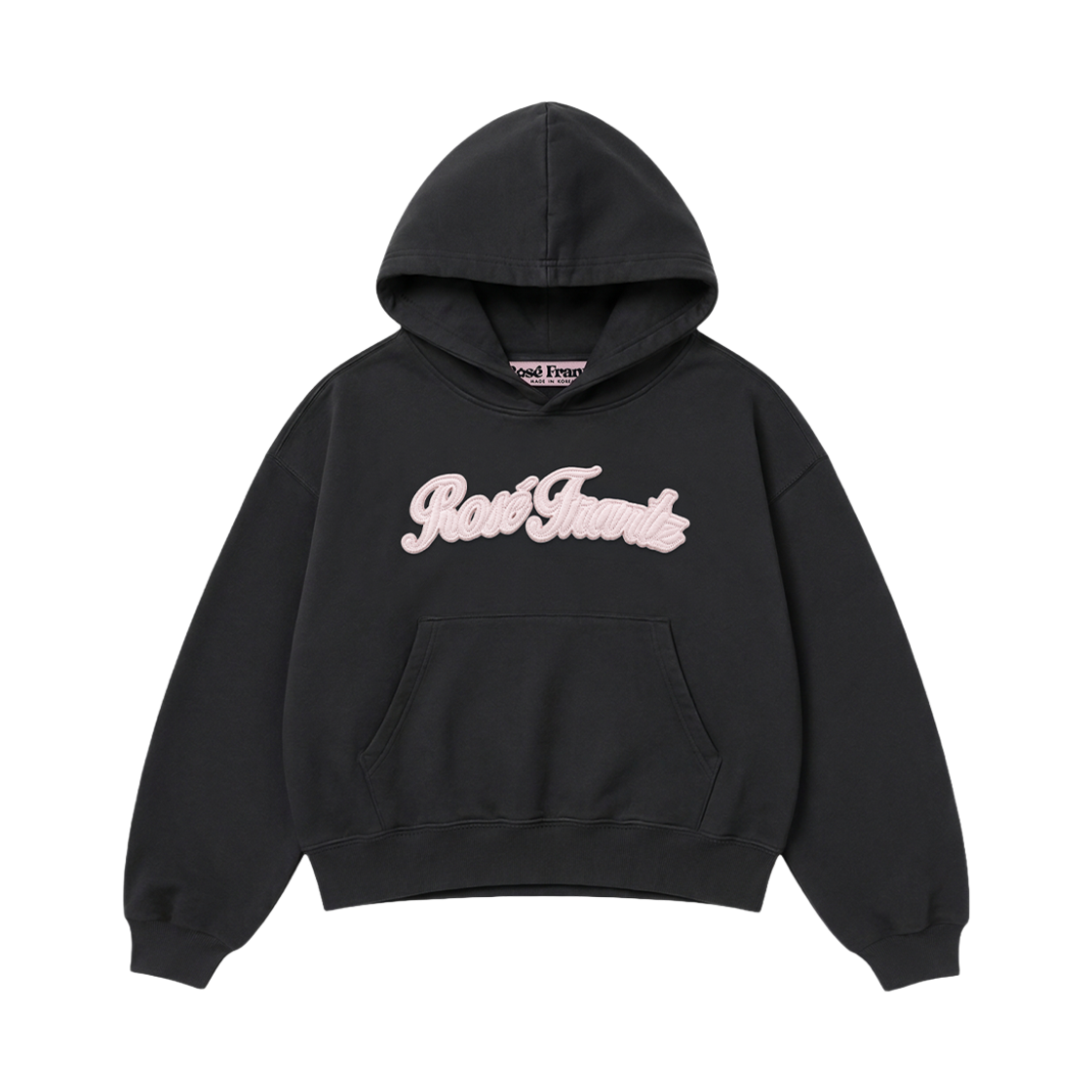 RS26WSW101CRC Rosefrantz Brushed Fleece Applique Hoodie [Charcoal]