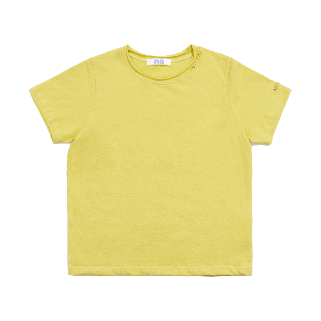 nn26ts06yl Not New Rainbow Stitch T-Shirt Yellow
