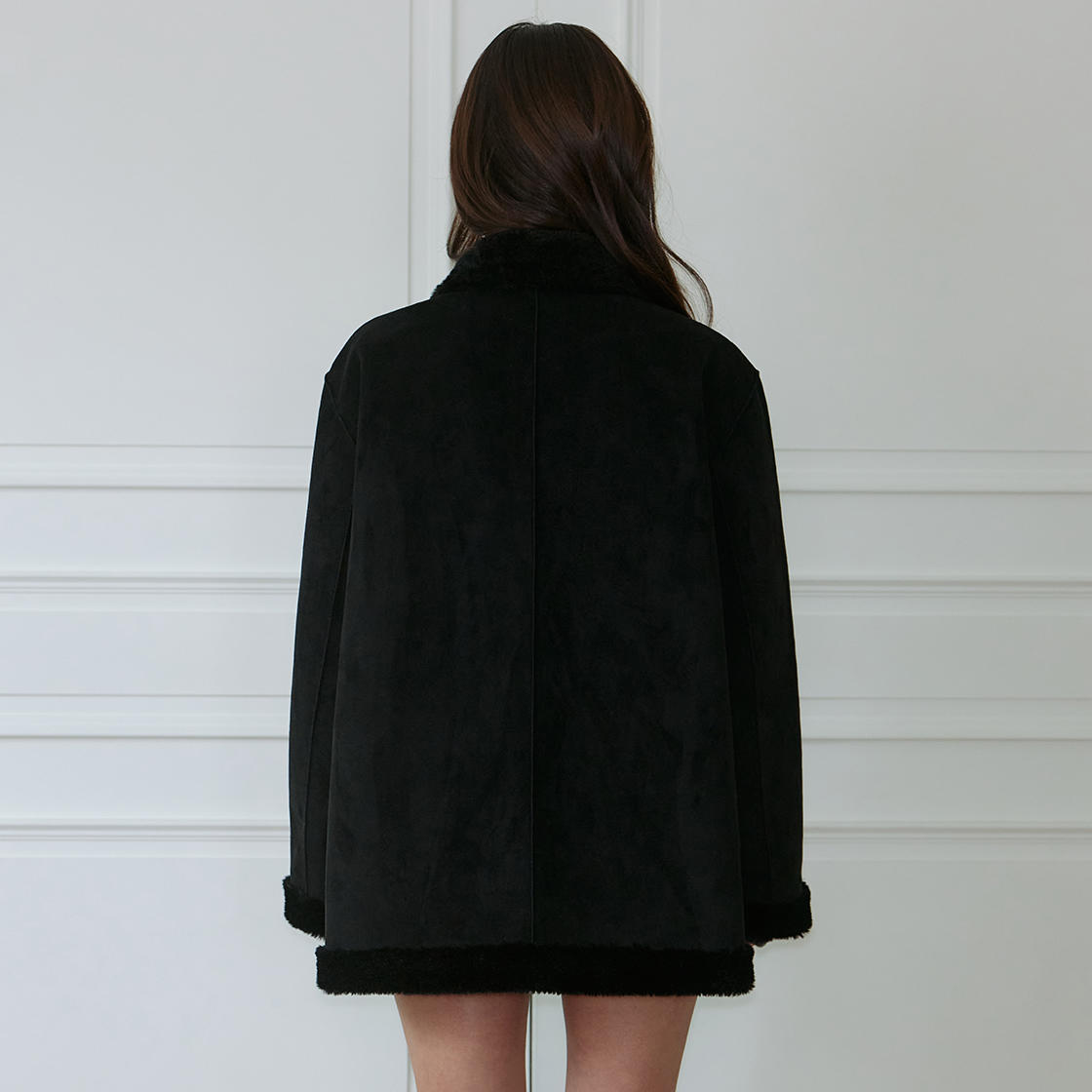 로제프란츠 퍼 시어링 무스탕 [블랙](Rosefrantz Fur Shearling Mustang [Black]) - 4