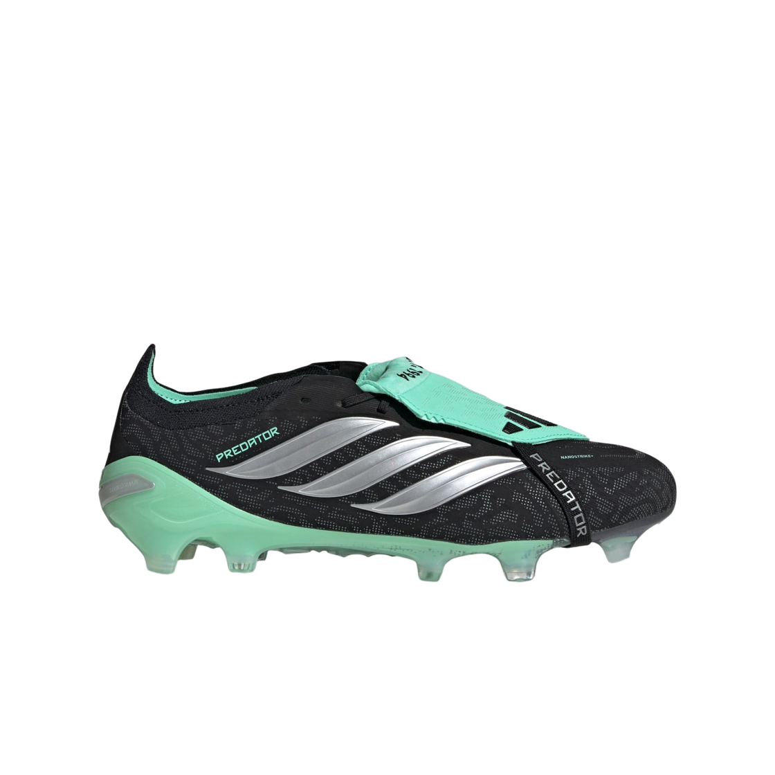 IH9852 Adidas Predator Elite Foldover Tongue FG Core Black Silver Metallic